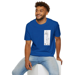 Southern Cassowary (sketch) - Unisex Softstyle T-Shirt Printify