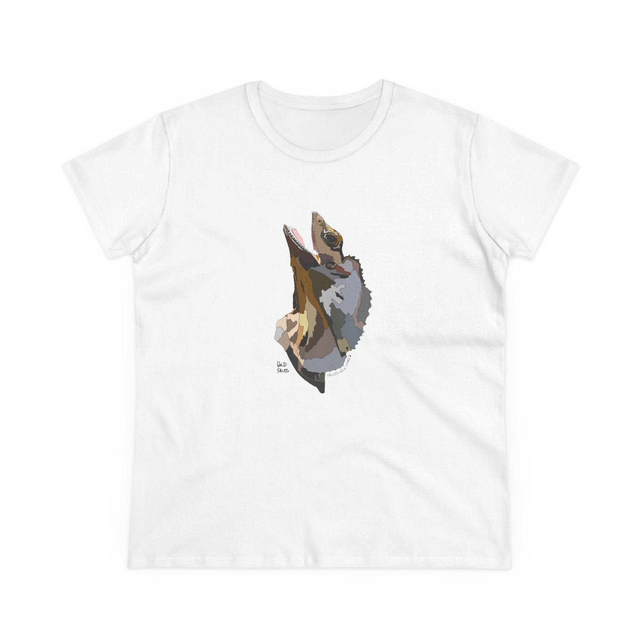 Frilled-neck Lizard - Women's Midweight Cotton Tee Printify