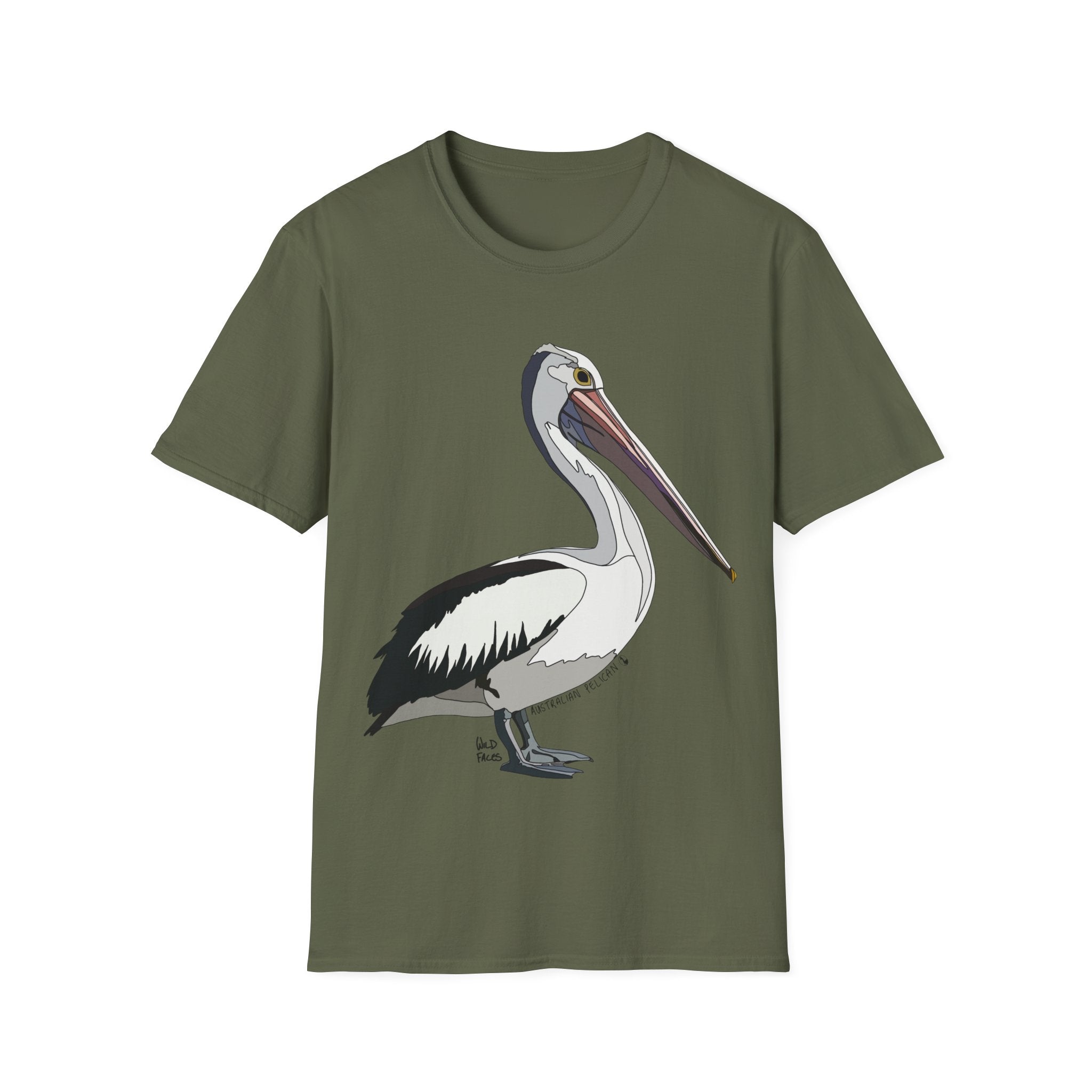 Australian Pelican - Unisex Softstyle T-Shirt