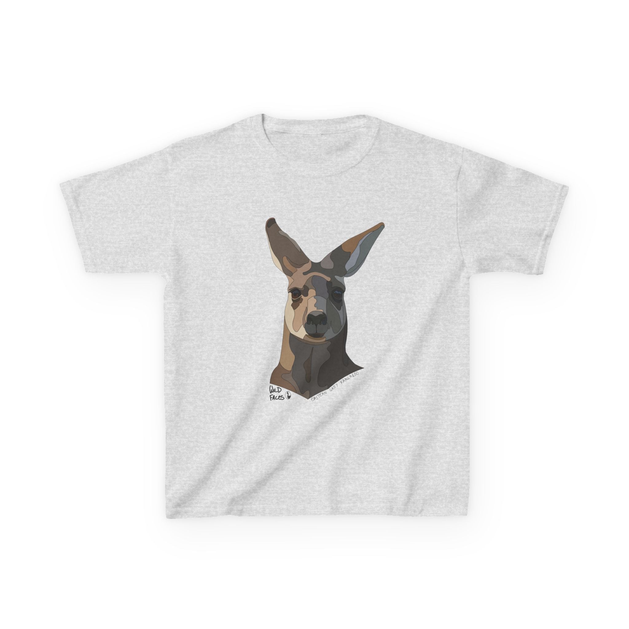 Eastern Grey Kangaroo | Kids Heavy Cotton™ Tee Printify