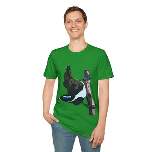 Blue-faced Honeyeater - Unisex Softstyle T-Shirt Printify