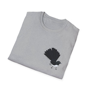 Willy Wagtail - Small design - Unisex Softstyle T-Shirt Printify