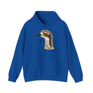 Bush-stone Curlew (head) | Unisex Heavy Blend™ Hooded Sweatshirt Printify