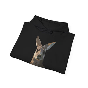 Eastern Grey Kangaroo (white font) | Unisex Heavy Blend™ Hooded Sweatshirt Printify