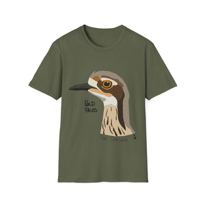 Bush Stone-curlew Head - Unisex Softstyle T-Shirt Printify