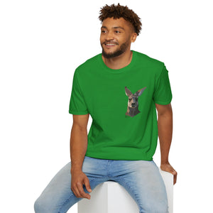 Eastern Grey Kangaroo - Small design - Unisex Softstyle T-Shirt Printify
