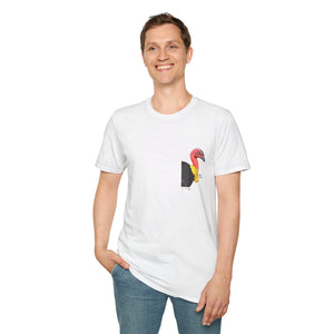 Australian Brush-turkey - Small design - Unisex Softstyle T-Shirt Printify