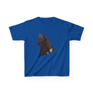 Spectacled Flying Fox (in flight) | Kids Heavy Cotton™ Tee Printify