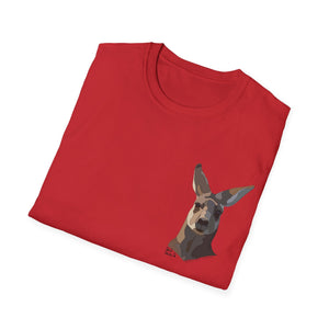 Eastern Grey Kangaroo - Small design - Unisex Softstyle T-Shirt Printify