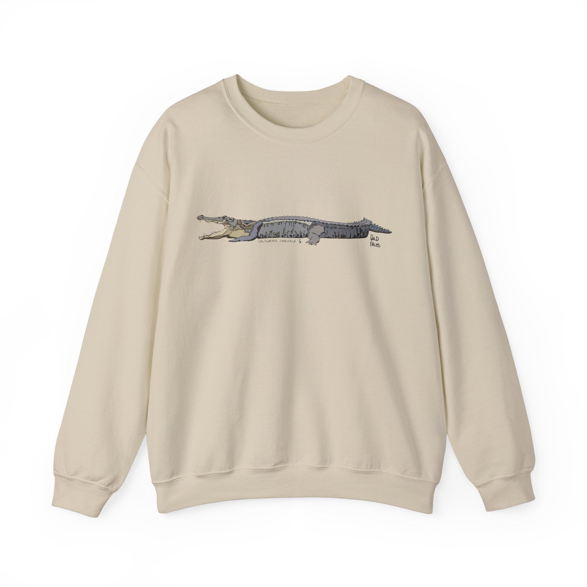 Saltwater Crocodile Sweatshirt | Unisex Heavy Blend™ Crewneck Printify