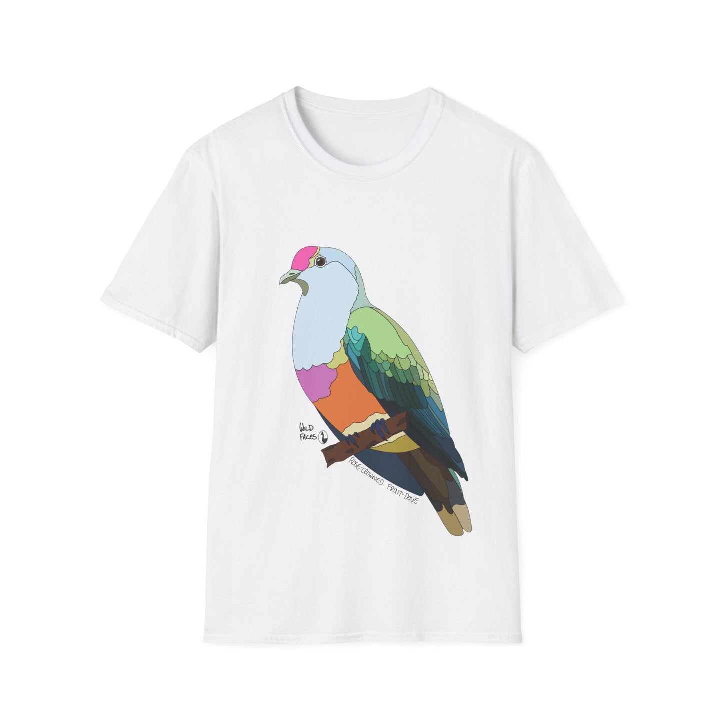 Rose-crowned Fruit Dove - Unisex Softstyle T-Shirt Printify