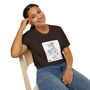 Southern Cassowary with chick - Unisex Softstyle T-Shirt Printify