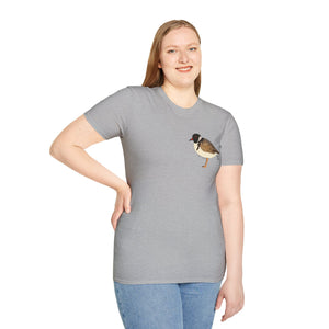 Hooded Plover - Small design - Unisex Softstyle T-Shirt Printify