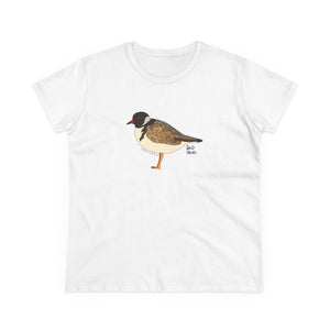Hooded Plover - Women's Midweight Cotton Tee Printify