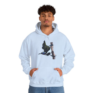 Blue-faced Honeyeater | Unisex Heavy Blend™ Hooded Sweatshirt Printify