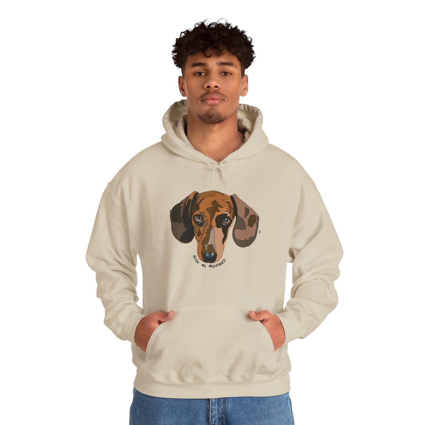 Dachshund (Keen as mustard) | Unisex Heavy Blend™ Hooded Sweatshirt