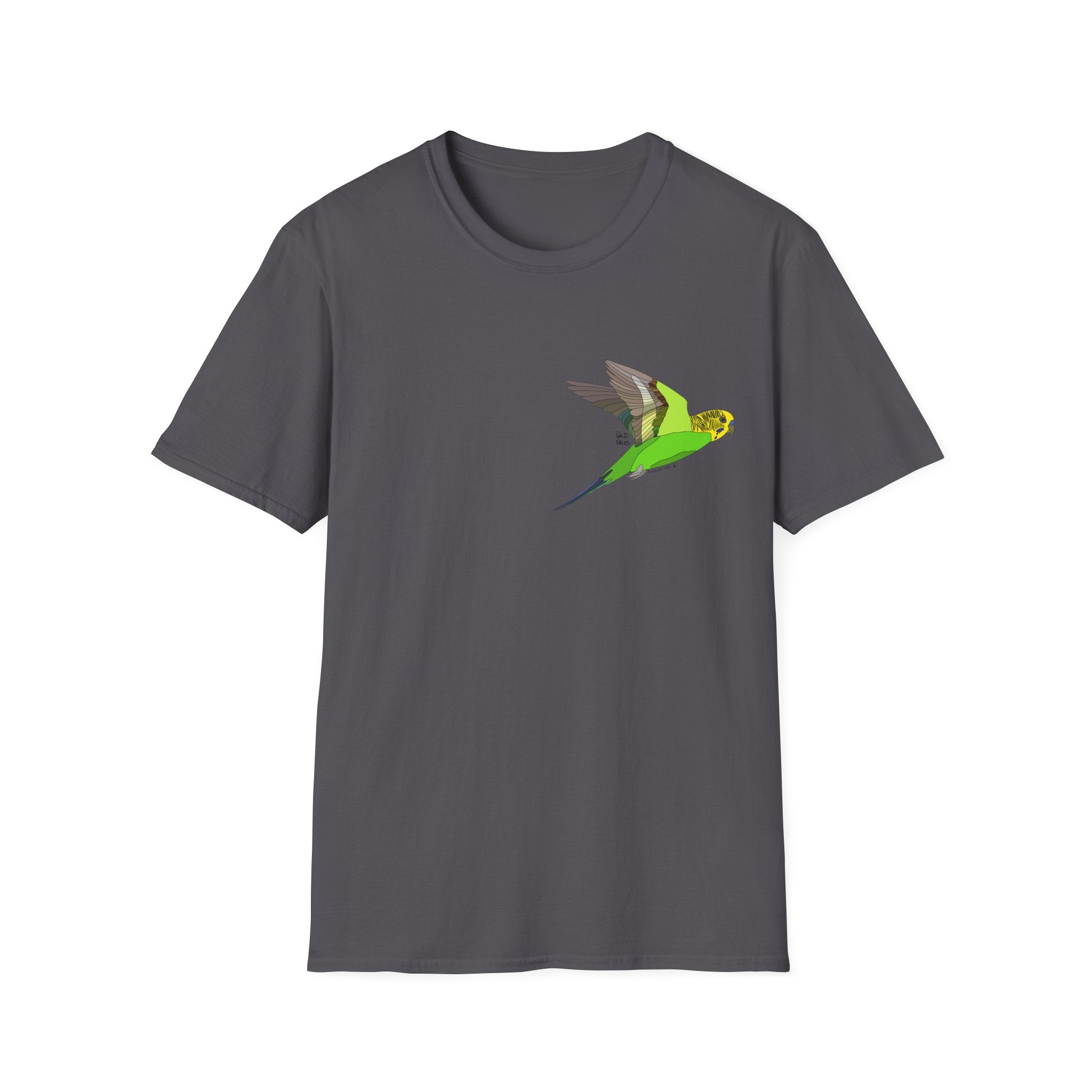 Budegerigar - Small design - Unisex Softstyle T-Shirt