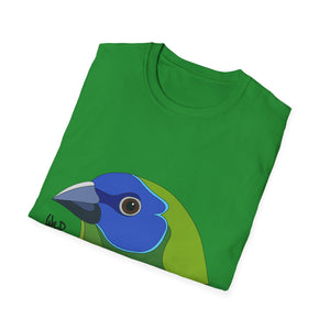Blue-faced Parrotfinch - Unisex Softstyle T-Shirt Printify