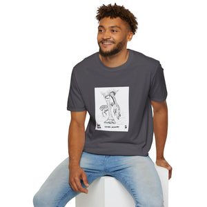 Southern Cassowary with chick - Unisex Softstyle T-Shirt Printify