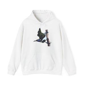 Blue-faced Honeyeater | Unisex Heavy Blend™ Hooded Sweatshirt Printify