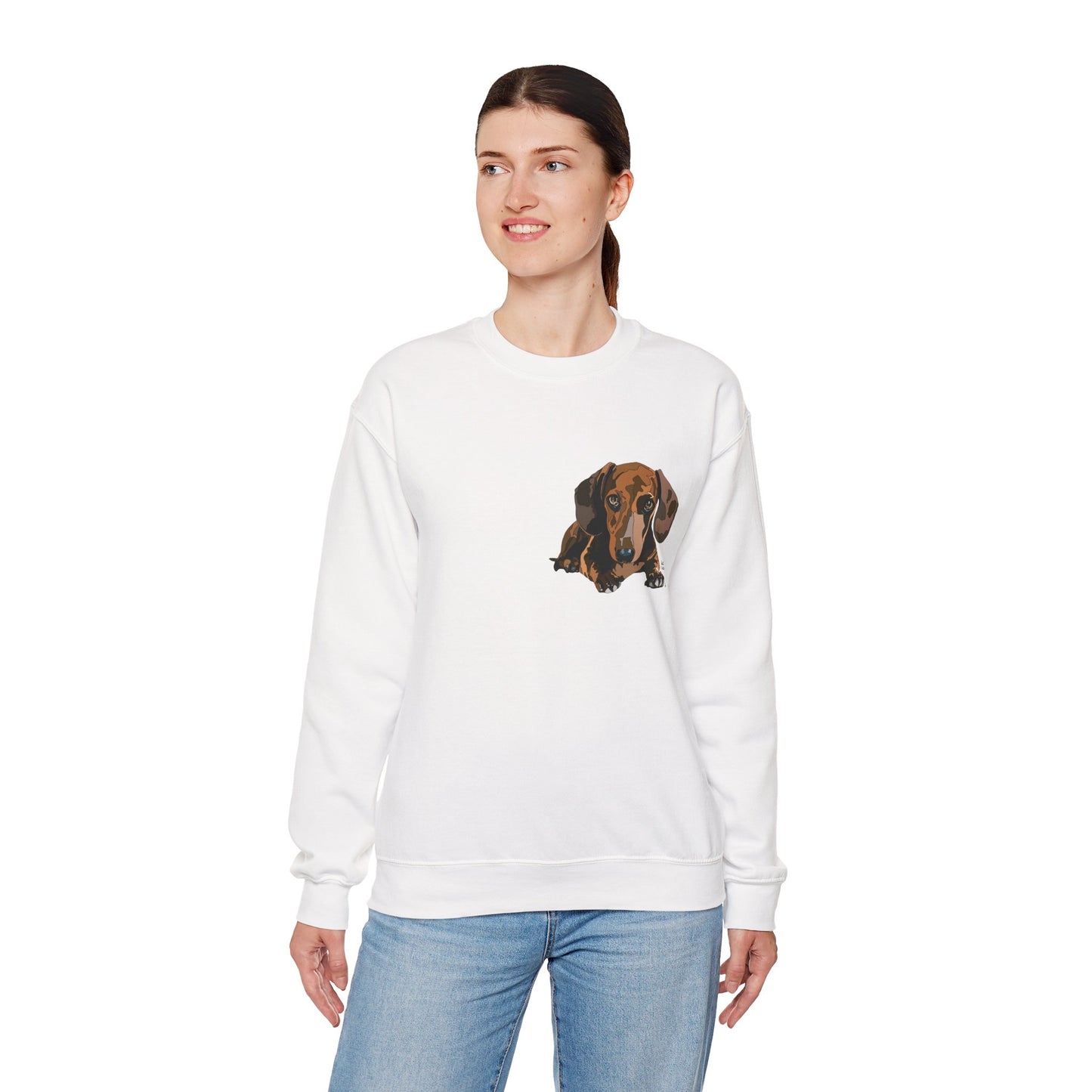 Dachshund (small body) | Unisex Heavy Blend™ Crewneck