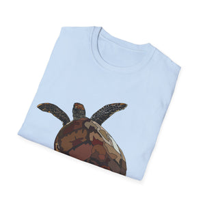 Green Turtle - Unisex Softstyle T-Shirt Printify