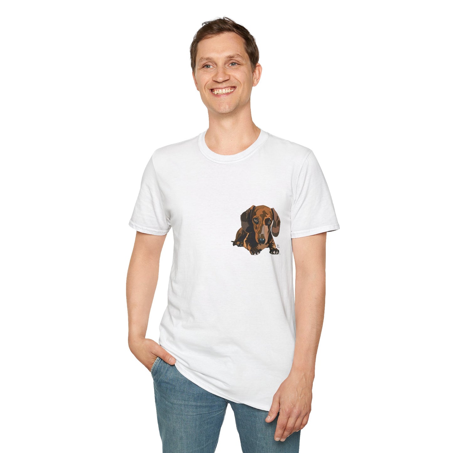 Dachshund (small body) - Unisex Softstyle T-Shirt