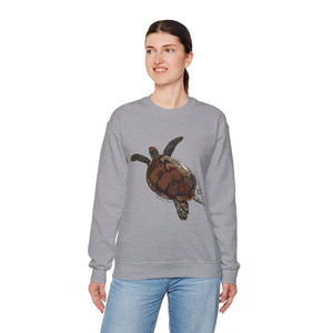 Green Turtle Sweatshirt | Unisex Heavy Blend™ Crewneck Printify