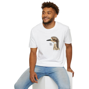 Bush Stone-curlew Head- Small design - Unisex Softstyle T-Shirt Printify