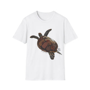 Green Turtle - Unisex Softstyle T-Shirt Printify