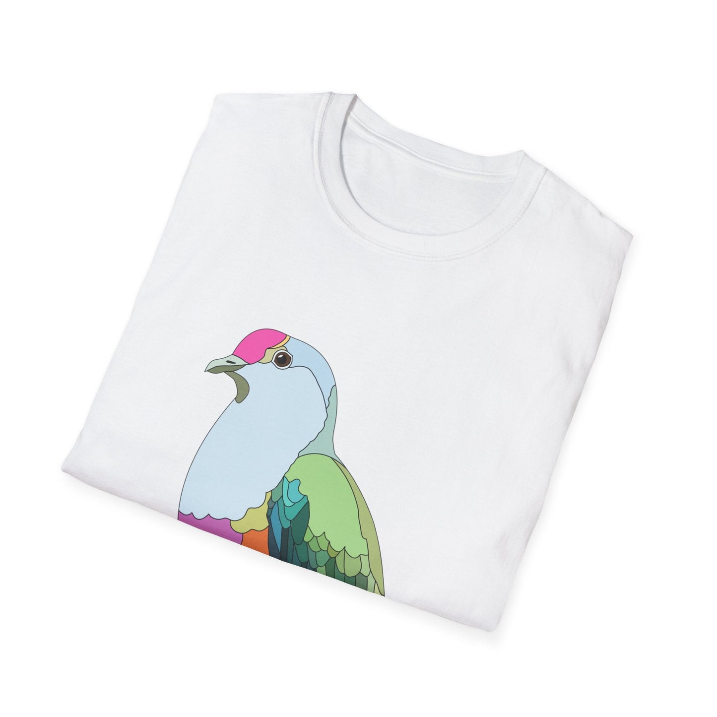 Rose-crowned Fruit Dove - Unisex Softstyle T-Shirt Printify