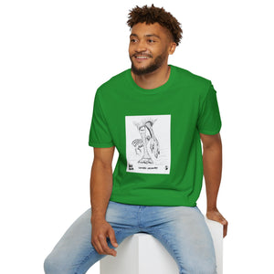 Southern Cassowary with chick - Unisex Softstyle T-Shirt Printify