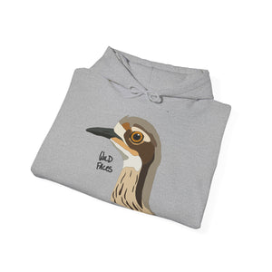 Bush-stone Curlew (head) | Unisex Heavy Blend™ Hooded Sweatshirt Printify