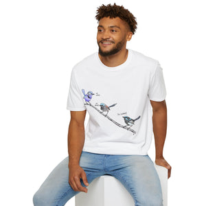 A trio of  Fairy-wrens (spendid, superb and lovely) - Unisex Softstyle T-Shirt Printify