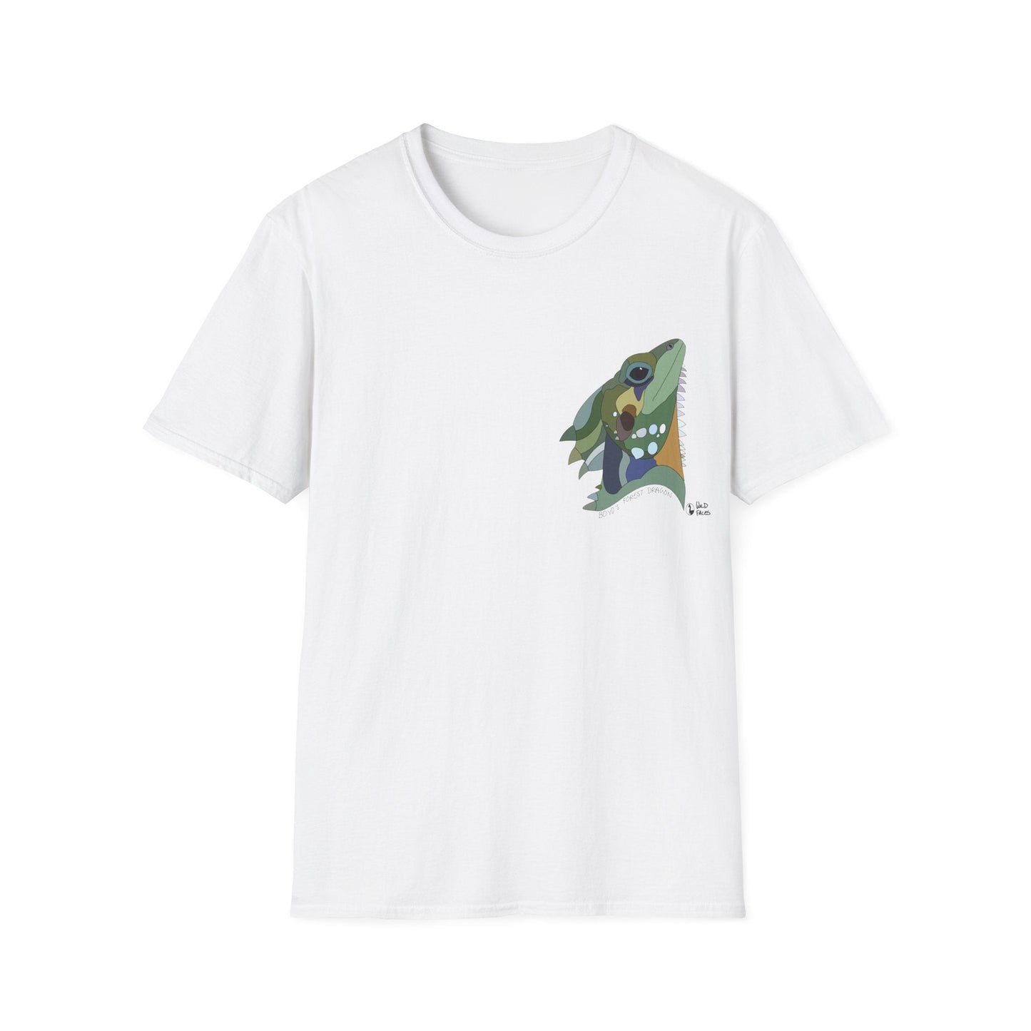 Boyd's Forest Dragon - Small design - Unisex Softstyle T-Shirt Printify