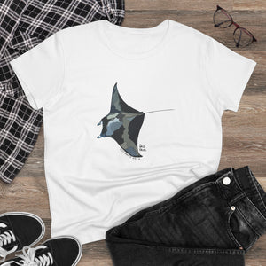 Reef Manta Ray - Women's Midweight Cotton Tee Printify