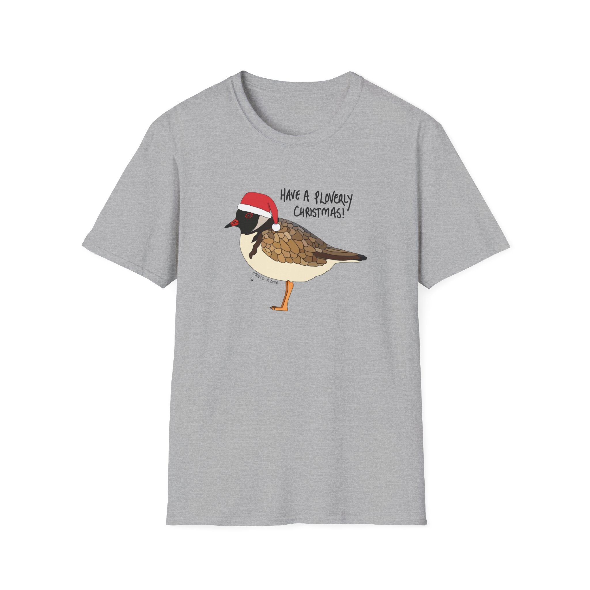 Christmas Hooded Plover - Unisex Softstyle T-Shirt