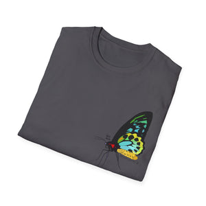 Birdwing Butterfly - Small design - Unisex Softstyle T-Shirt Printify