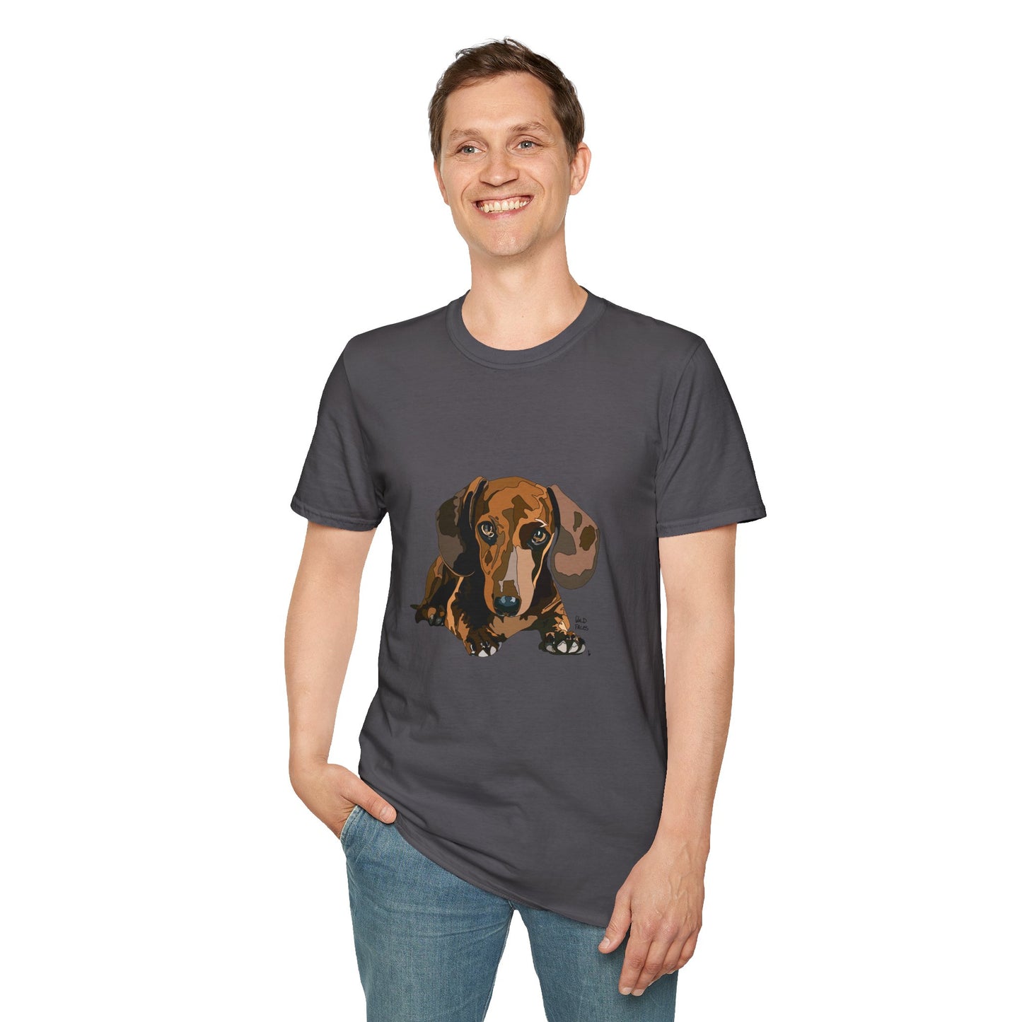 Dachshund (body) - Unisex Softstyle T-Shirt