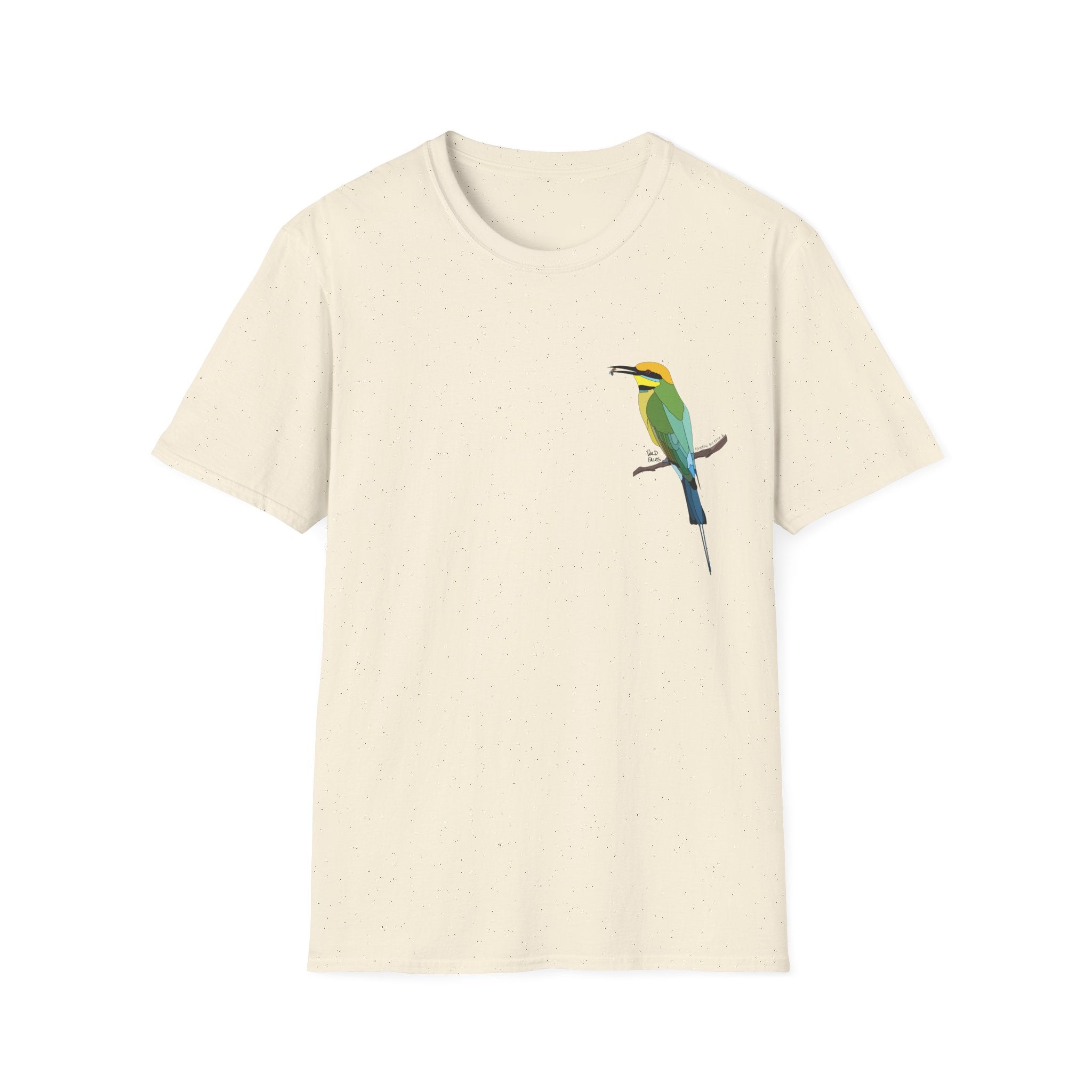 Rainbow Bee-eater - Small design - Unisex Softstyle T-Shirt