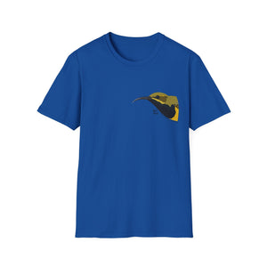 Olive-backed Sunbird - Small design - Unisex Softstyle T-Shirt Printify