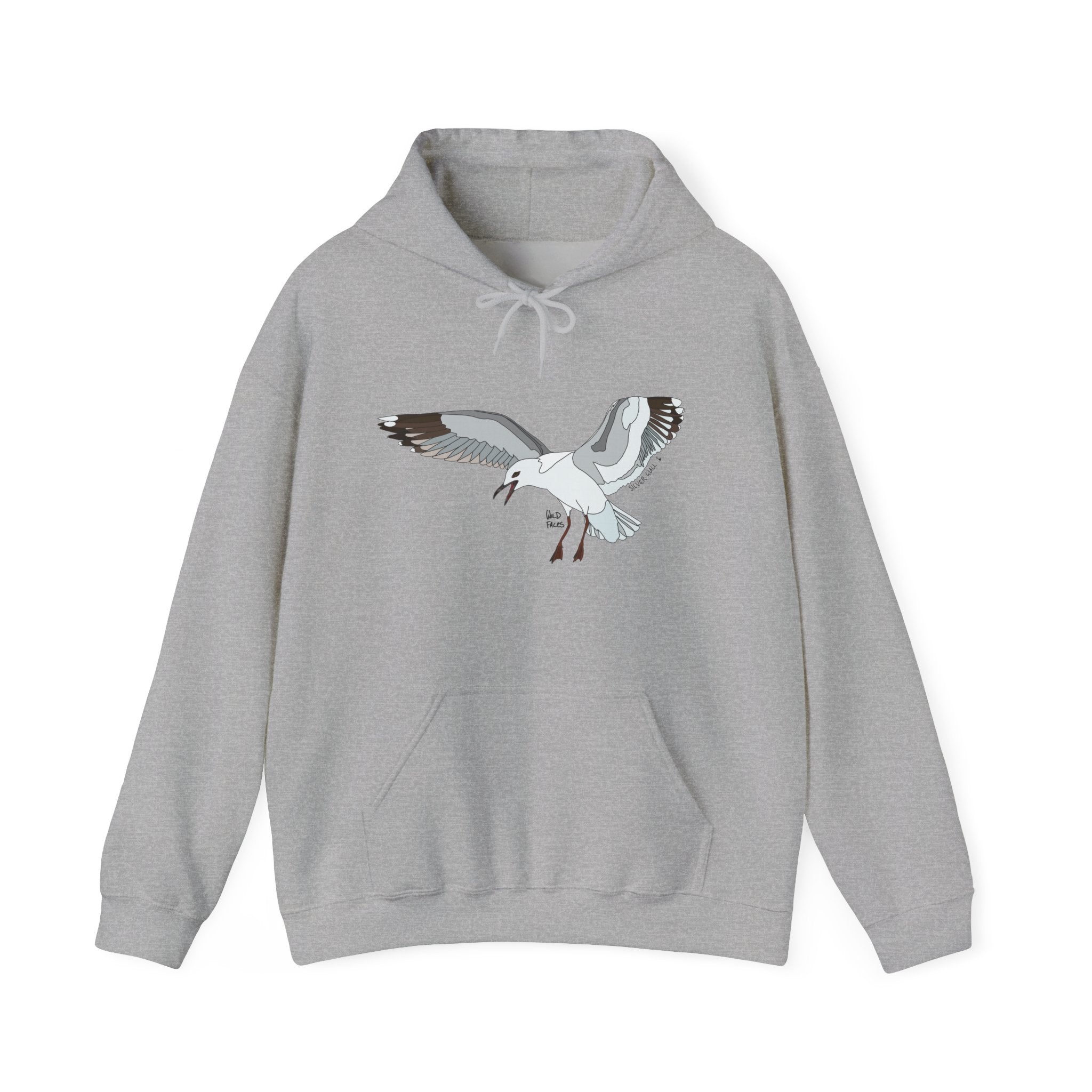 Silver Gull - in flight | Unisex Heavy Blend™ Hooded Sweatshirt