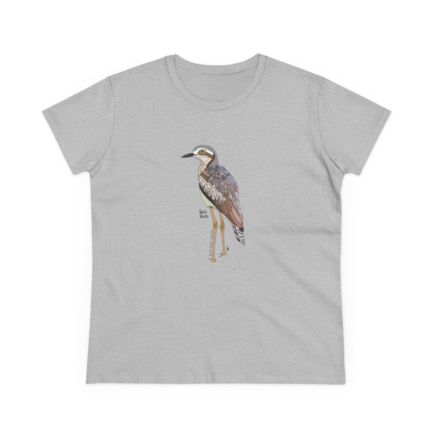 Bush-stone Curlew - Women's Midweight Cotton Tee