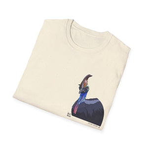 Southern Cassowary - Small design - Unisex Softstyle T-Shirt Printify