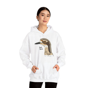 Bush-stone Curlew (head) | Unisex Heavy Blend™ Hooded Sweatshirt Printify