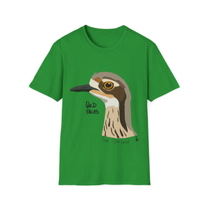 Bush Stone-curlew Head - Unisex Softstyle T-Shirt Printify