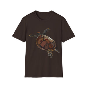 Green Turtle - Unisex Softstyle T-Shirt Printify