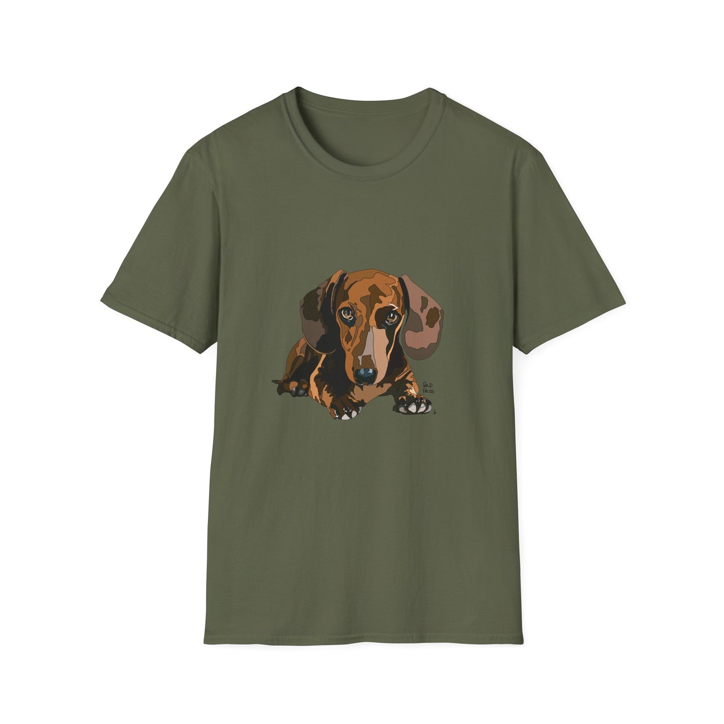 Dachshund (body) - Unisex Softstyle T-Shirt