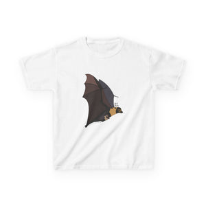 Spectacled Flying Fox (in flight) | Kids Heavy Cotton™ Tee Printify