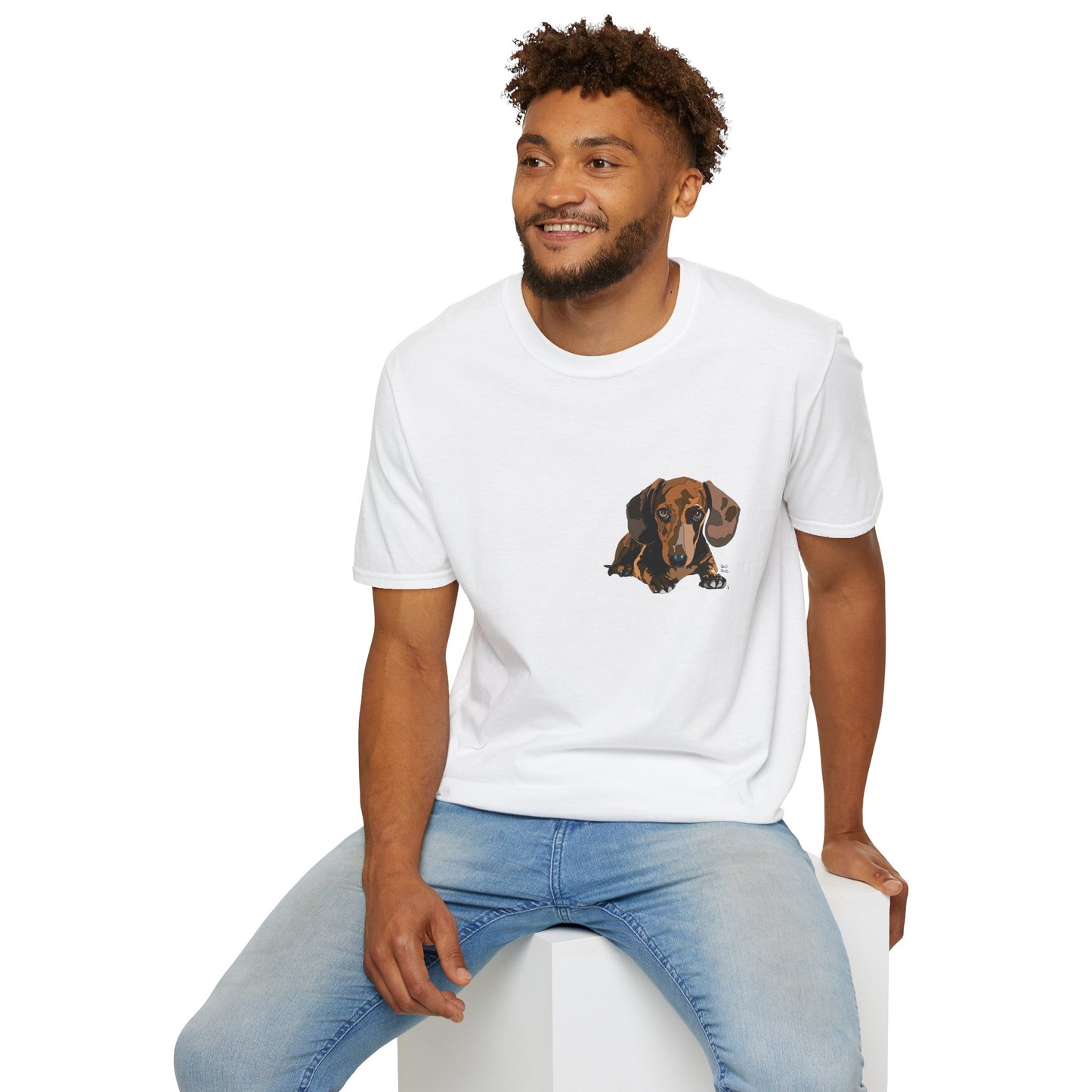 Dachshund (small body) - Unisex Softstyle T-Shirt